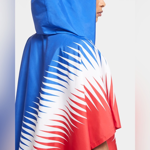 Nike Team USA Marathoner Running Windcheater Rain Poncho Jacket S/M World Cup - Picture 12 of 13